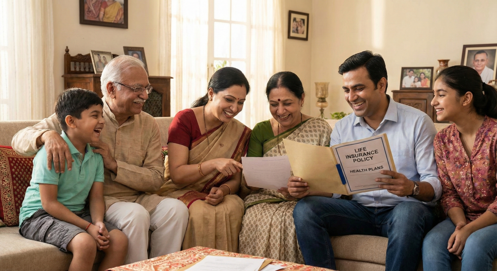 Insurance Broker Meeting with Happy Clients